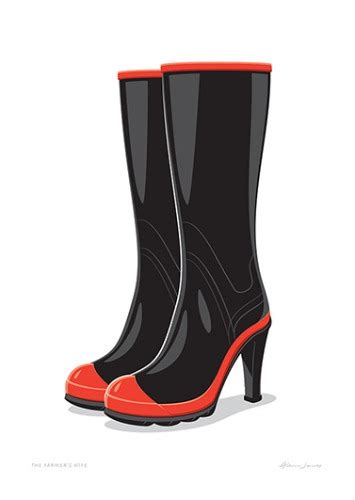 high heel gumboots